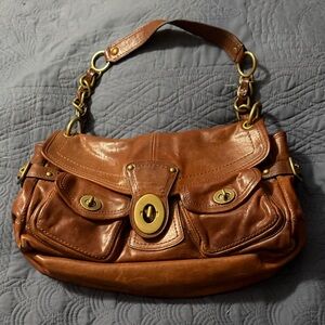Coach Brown Leather Shoulder Bag